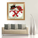5D Diamond Painting Christmas Snowman Embroidery Cross Stitch Home Decor