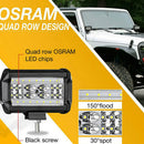 5 inch 84W LED Light Bar Spot Flood Off road Work Driving Lamp Waterproof CYX