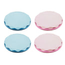 4 Pieces Professional Crystal Glass Glue Pallet Holder Tray For