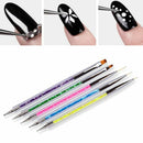5pcs Nail Art Accessories Gel Design Pen Painting Polish Brush Drawing Tools Set