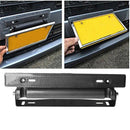 Universal Adjustable Carbon Fiber Number Cars Racing License Plate FrameHolderG9