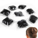 5PCs Women Ballet Dance Skating Snoods Hair Net Bun Cover Black Nylon Material3C
