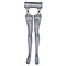 5 Pieces Suspender Socks Garter Thigh High Stockings for Women