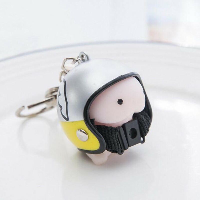 Motorcycle Hat Key Ring To Relieve Stress Cartoon Captain America Keychain Gift