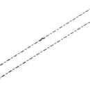 Stainless Steel Ball Beads Dog Tag Chains Necklace 20 Inch for Jewellery DI