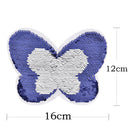 Butterfly Reversible Sequins Sew On Patch for clothes DIY Embroidered Appliqu FT