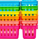 12Pcs Classroom Desk Pen & Pencil Stationery Storage Basket Organizer Tray Tool