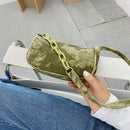 Casual Nylon Handbag Women Tie Dye Print Underarm Shoulder Bags (Green)