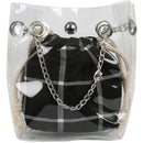 Girl Jelly Bag Fashion Plaid Bag Messenger Bag Small Fresh Shoulder Bag Cha