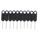 10Pcs Sim Card Tray Removal Pin Eject Opener Tool for Smartphones Tablets BlacME