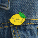 Lemon Enamel Pin Slightly Bitter Fruit Badge Button Brooches Jewelry Gift X2C3