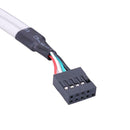 2 Ports USB 2.0 Female to 9 Pin Motherboard Header Cable Adapter for PC