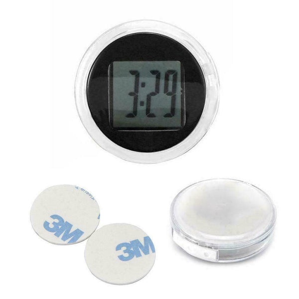 Motorcycle Digital Clock Watches Waterproof W/ Stick Motorbike Time_Display X9F7