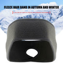 Outdoor Fleece Ponytail Headband Yoga Running Fitness Warm Sweatband (Grey) A