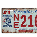 Massachusetts Car License Metal Tin Sign Plaque Picture Bar Pub Man Cave