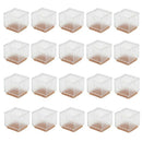 20 Pcs 3-3.5cm Chair Leg Caps Furniture Feet Pads Wood Floor Protectors Set F1L2