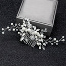 Crystal Pearls Women Hair Jewelry Wedding Hair Comb Bridal Headpieces B Gw
