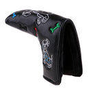 Waterproof PU Leather Golf Blade Putter Head Cover Club Magnetic Protector