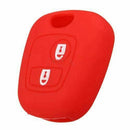 2 Button Silicone Key Fob Case Cover For Peugeot 307 107 207 405 Citroen C3