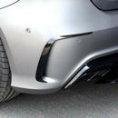 1Pair Car Black Abs Rear Bumper Splitter Spoilers Canard for Mercedes for B