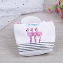 Women cute flamingo purse clutch wallet coin purse travel makeup  OZ