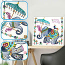 5D DIY Special Shaped Diamond Painting Elephant Embroidery Mosaic Craft Kit