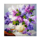 5D DIY Round Drill Diamond Painting Lavender Cross Stitch Embroidery Crafts