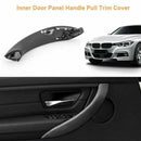 Sedan Inner Door Panel Handle Car Pull Trim Cover for BMW 3 Series F30 Blac Q8G2