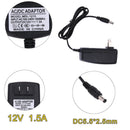 DC12V 1.5A Adapter AC to DC Converter Power Supply Adapter 5.5*2.5 mm