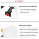 2x Motorcycle ATV Snowmobile Heated Pads Hot