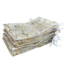 100pcs 4x6 Inches Drawstrings Organza Gift Candy Bags Wedding Favors Bags (WX5E3