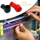 2pcs Car Battery Black Red Negative Positive Terminal Covers Cap Protector