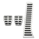 Auto Pedal Cover Set Gas Fuel Brake Clutch Footrests Cover Set for Car Stainless