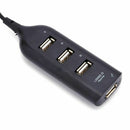 High Speed Micro Mini 4 Ports 2.0 USB HUB splitter Adapter For Laptop PC No