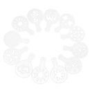 12pcs Coffee Barista Stencils Template Strew Flowers Duster Spray Symbol