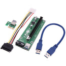 USB 3.0 PCI-E Express 1x to 16x Extender Riser Card Adapter