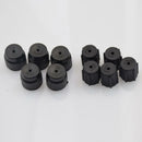 10x AC Charging Port Service Cap R134a 16mm 13mm High Low Side Caps Black