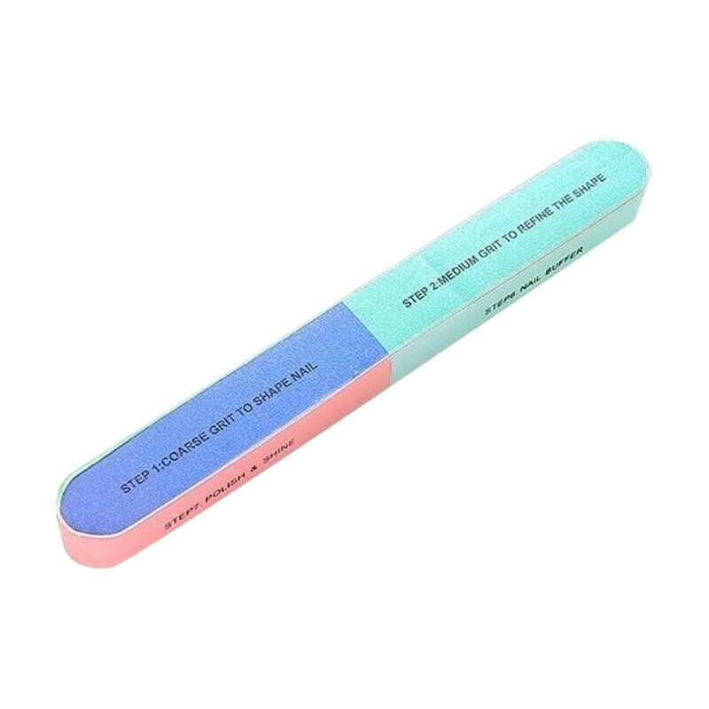 5Pcs/Set Seven-Sided Polishing File Nail Tool Creative Printing Nail File S C4Z7