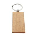 20Pcs Blank Wooden Key Chain Diy Wood Keychains Key Tags Gifts Yellow Recta G6V7