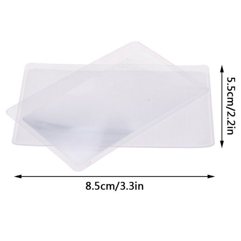 Credit Card Magnifier Pocket Credit Card Fresnel Transparent Magnifying Gl SE