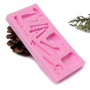 silicone cake fondant mold topper hammer spanner tools diy baking moulds JR