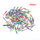 100Pcs Dental Multi-Color Flat Bowl Buffing Polisher Prophy Cup Bolt BrushBX