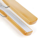 1 Set of 10 Trouser Clamp Hanger Solid Wood Anti-Slip Felt Hook Pant Skirt HZ8L2