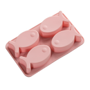 4 Cavities Cartoon Fish Flexible Silicone Soap Mold Cake Decorating Tools S a Gw