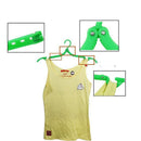 Easy Portable Folding Plastic Clothing Coat Hanger Drying Rack Hook IO LJ