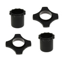 2 Pcs Mic Slip Holder Roller Microphone and Button Rod Sleeve Set Black