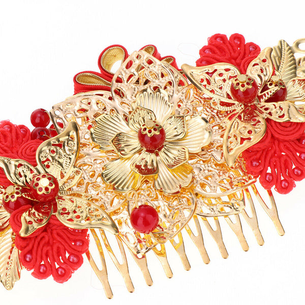 Unforgettable Classical Chinese Wedding Hair Accessories Chic Bridal Headdress