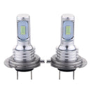 2 Pcs H7 LED Headlight Car 35W 8000K Replace Hi/Lo Beam Bulb