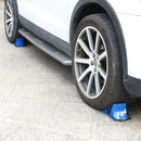 Heavy Duty Wheel Chock Block with RopeCar RV Wheel Stoppers for Trucks Boats