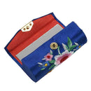 Lady Floral Embroidery Mirror Lipgloss Lip Stick Case Jewelry Lipstick Box